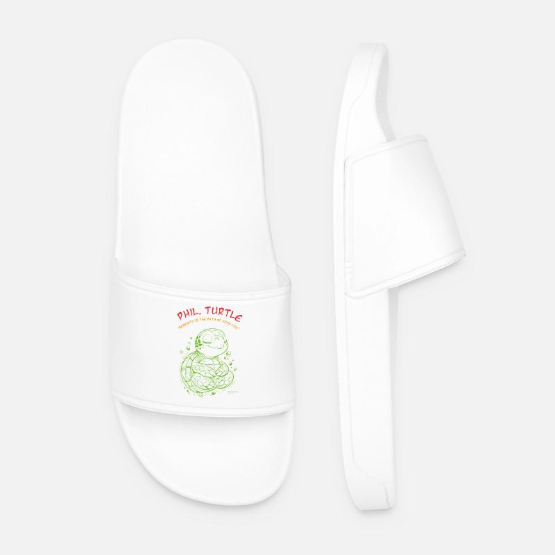 Phil Turtle Zen Path Tee - Männer Badelatschen - Weiß
