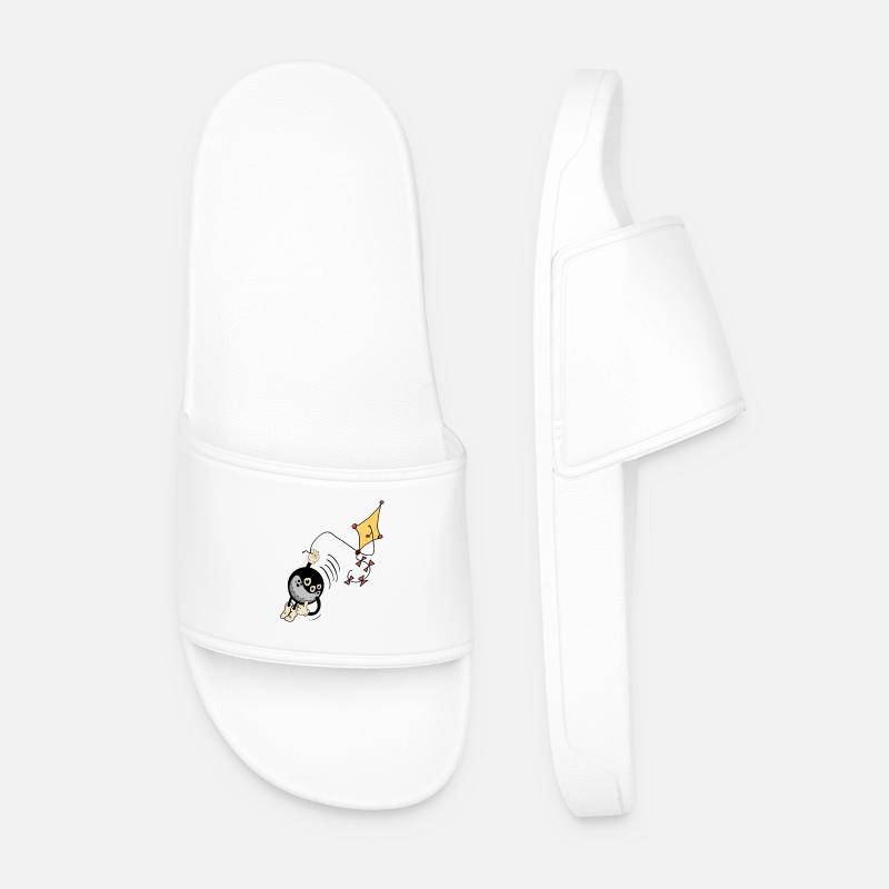 FLYING - Men’s Pool Sliders - white