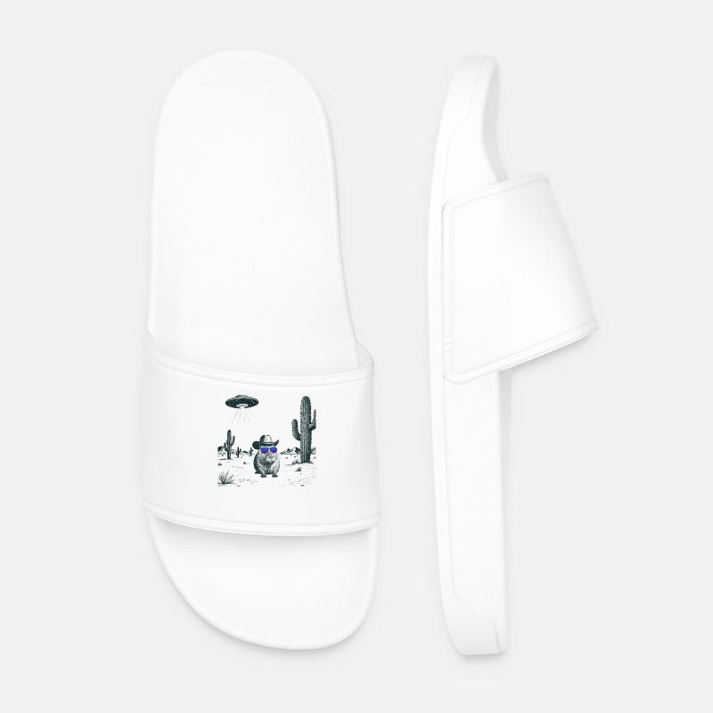Wüsten Capybara  - Männer Badelatschen - Weiß