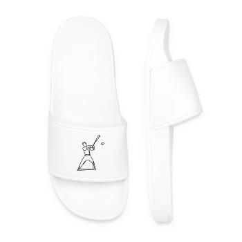 Dessin de joueur de baseball - Claquettes Homme - blanc - Devant