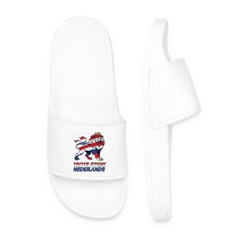 Netherlands Proud and strong - Men’s Pool Sliders - white - Front
