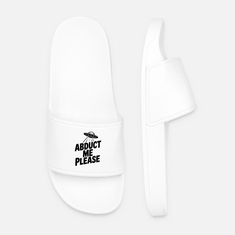 Entführe mich bitte - Männer Badelatschen - Weiß