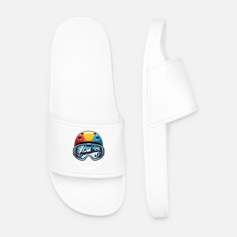 Skihelm Berge Smile - Männer Badelatschen - Weiß