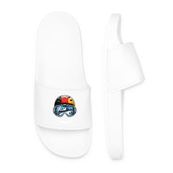 Casque de ski Drapeau de l’Allemagne - Claquettes Homme - blanc - Devant