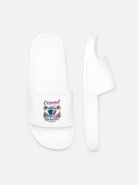 Cozumel Making Memories 2026 - Men’s Pool Sliders - white