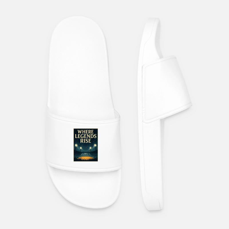 Where Legends Rise – Stadium Design - Men’s Pool Sliders - white