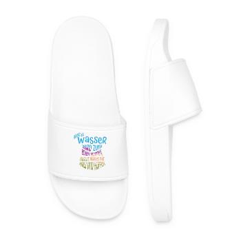 Amateurs de bière Dicton de bière Buveurs de bière Alcool - Claquettes Homme - blanc - Devant