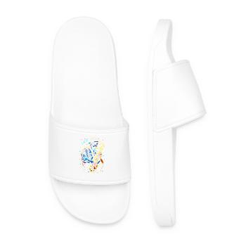 Saxophonist Grandfather - Men’s Pool Sliders - white - Front