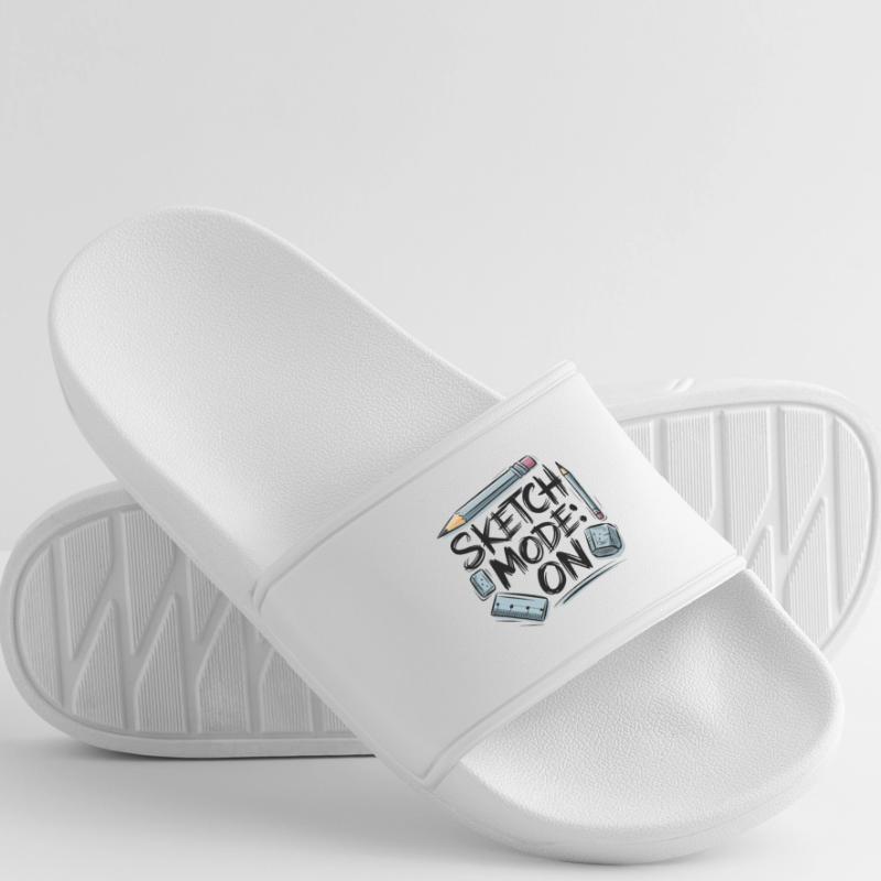 Sketch Mode: ON – Creative Mode Active Men’s Pool Sliders