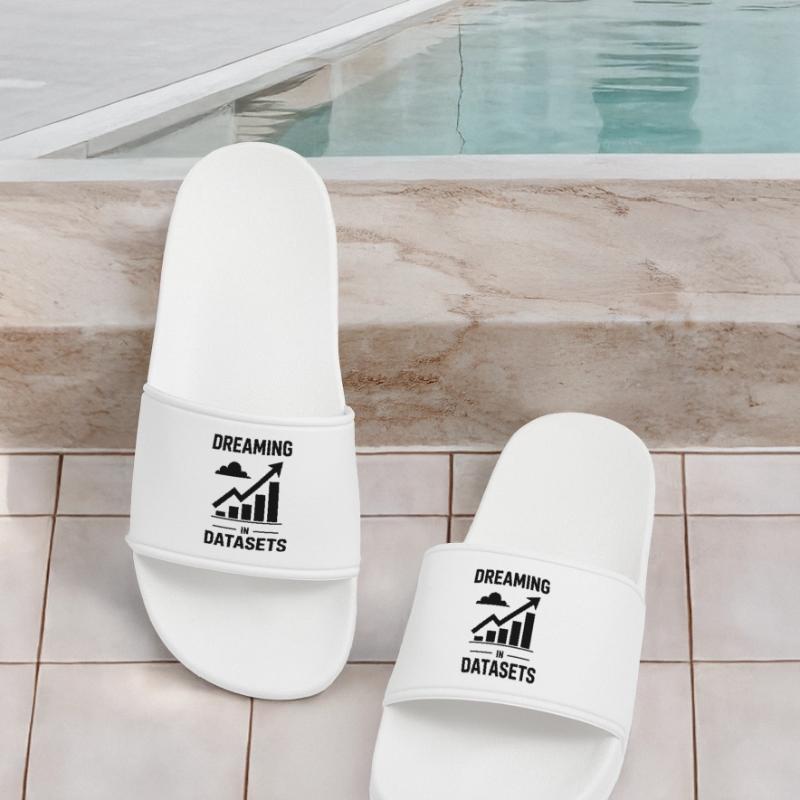 Data Analyst Saying Funny Data Analyst Gift Men’s Pool Sliders