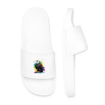 Colorful Eagle Color Splash - Men’s Pool Sliders - white - Front