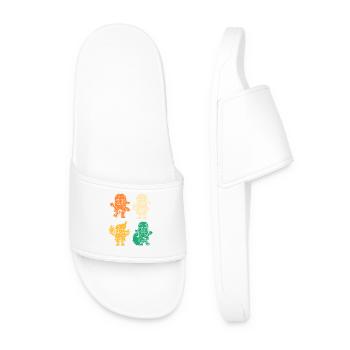 Santa Claus Christmas Tree Christmas - Men’s Pool Sliders - white - Front