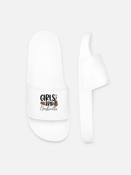 Girls Trip Nashville - Men’s Pool Sliders - white