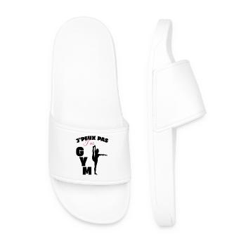 Gymnastique Cadeau Je Peux Pas J'ai Gym - Claquettes Homme - blanc - Devant