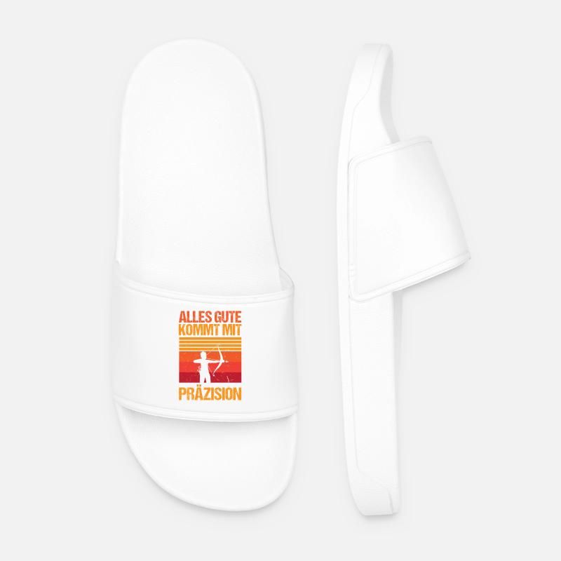 Archery Archery Archery - Men’s Pool Sliders - white