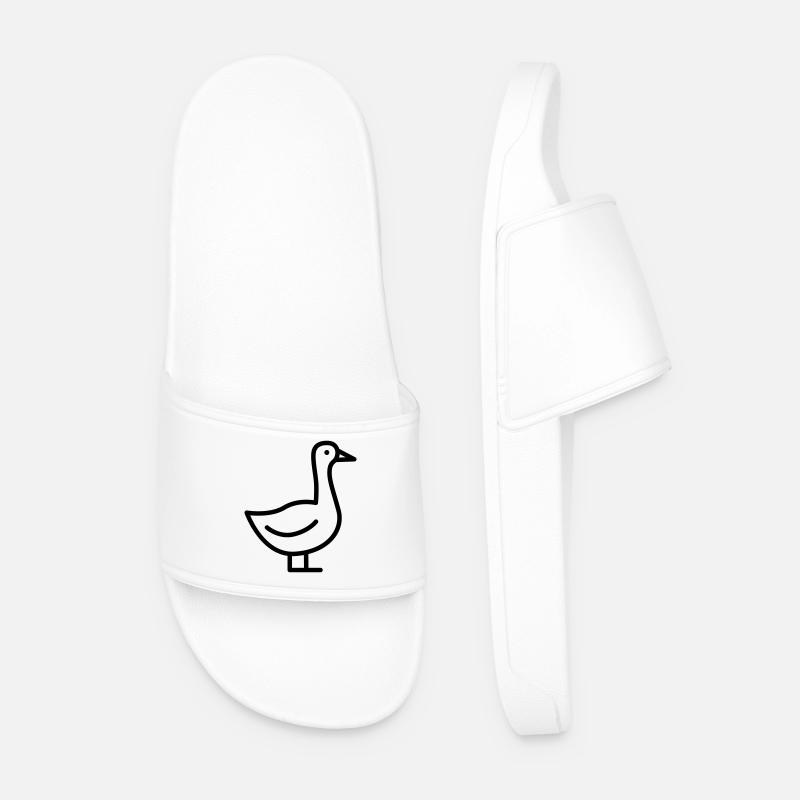 Gans - Männer Badelatschen - Weiß