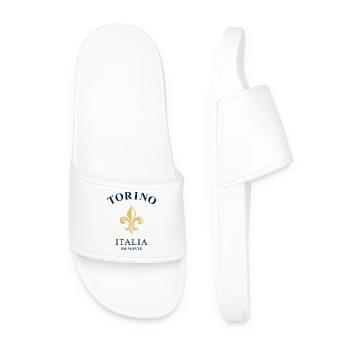 Torino Turin Italia Italy - Men’s Pool Sliders - white - Front