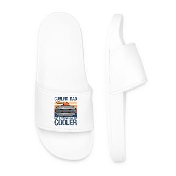 Papa curling comme un papa ordinaire mais plus rétro - Claquettes Homme - blanc - Devant