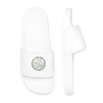 Just A New Year's Goose 2026 Party - Men’s Pool Sliders - white - Front