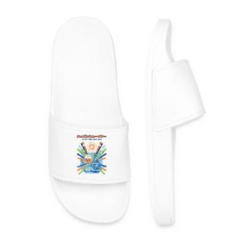 Happy New Year 2026 Fireworks Party - Men’s Pool Sliders - white - Front