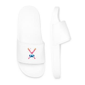 Drums Retrowave - Men’s Pool Sliders - white - Front