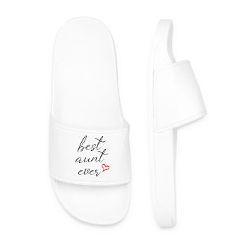 Best Aunt Ever - Men’s Pool Sliders - white - Front