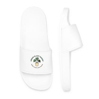 Urban Plant Parent - Men’s Pool Sliders - white - Front