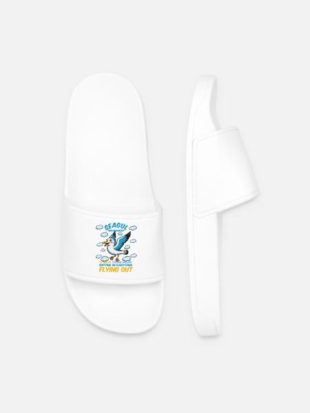 Seagull Management of Competent Colleagues - Men’s Pool Sliders - white