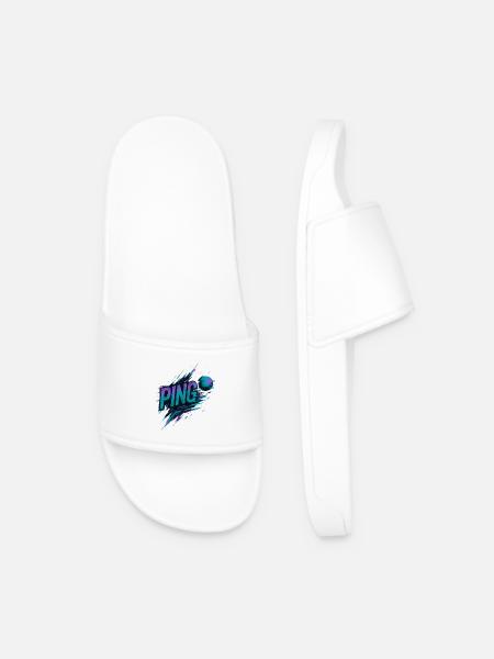 Ping Pong - Tennis de Table - Men’s Pool Sliders - white