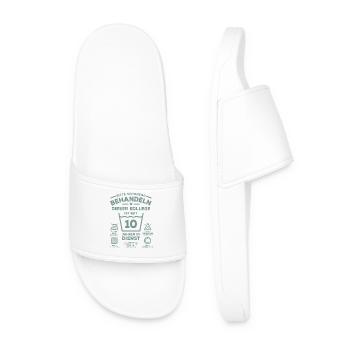 10 ans de service - Traitez-le avec douceur - collègue - Claquettes Homme - blanc - Devant