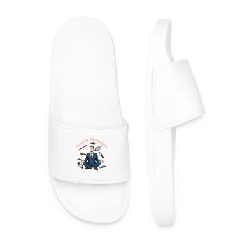 Family Manager Zen: Finances & Balance - Men’s Pool Sliders - white - Front