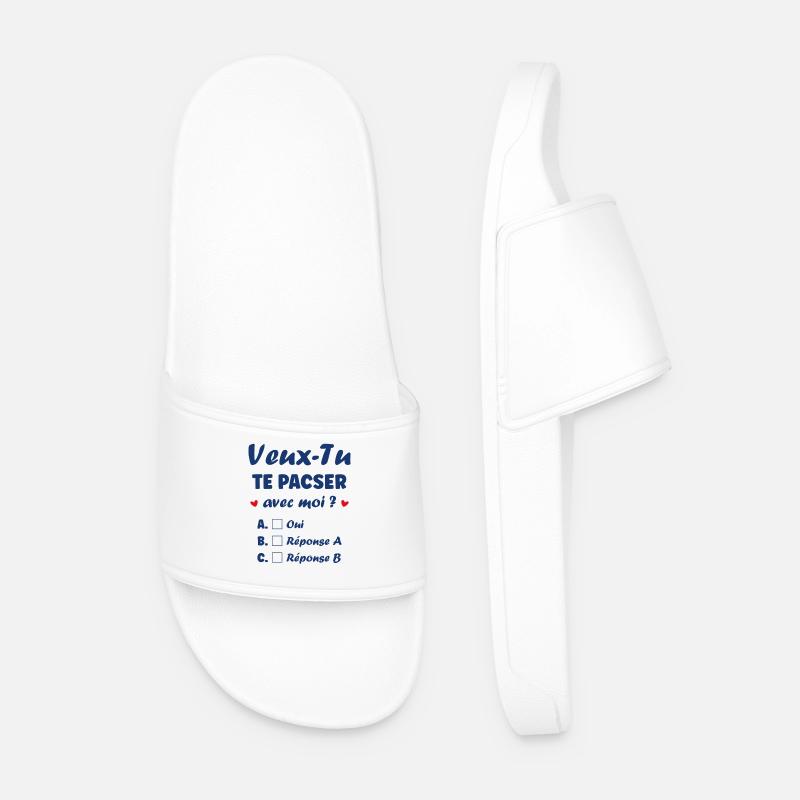 PACS application - Men’s Pool Sliders - white