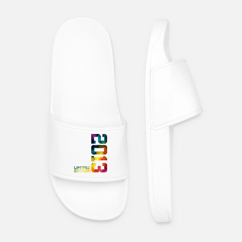 BEGRÆNSET UDGAVE 2013 13 ÅRS 13-ÅRS FØDSELSDAG - Badesandaler til mænd - hvid