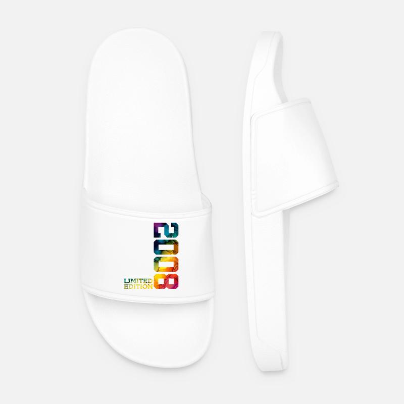 BEGRÆNSET UDGAVE 2008 18 ÅRS 18-ÅRS FØDSELSDAG - Badesandaler til mænd - hvid