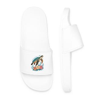 Sea Turtle Ocean Addict Design - Claquettes Homme - blanc - Devant