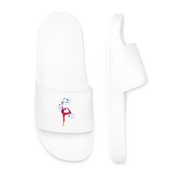 Gymnaste avec massues Gymnastique rythmique - Claquettes Homme - blanc - Devant