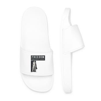 Freedom Never Free - Men’s Pool Sliders - white - Front