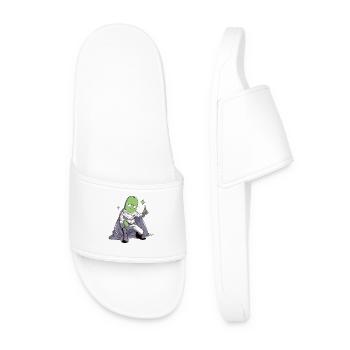 Le Concombre, le Héros Galactique du Concombre au Cap - Claquettes Homme - blanc - Devant