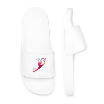 Gymnaste avec massues gymnastique rythmique - Claquettes Homme - blanc - Devant