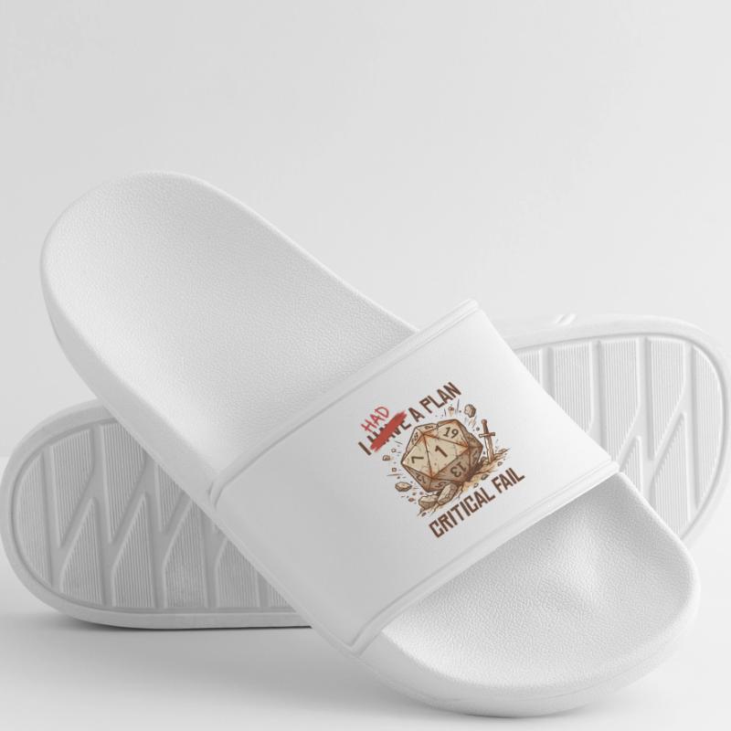 Échec critique – J’avais un plan cube Claquettes Homme