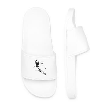 Rétro Skier - Claquettes Homme - blanc - Devant