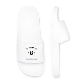 20e anniversaire de coiffeur Vingtième anniversaire - Claquettes Homme - blanc - Devant