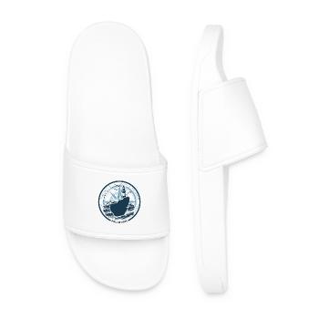 Pellworm The Island Is Calling - Waves North Sea - Men’s Pool Sliders - white - Front