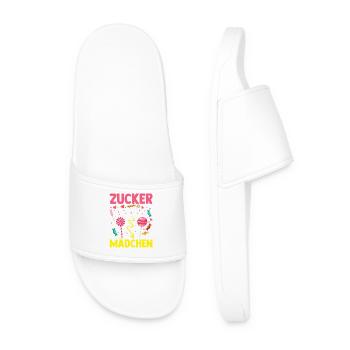 Sweets Sweet Tooth Cute Girl - Men’s Pool Sliders - white - Front