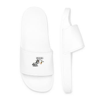 Humour d’âne, drôle de proverbe, cadeau - Claquettes Homme - blanc - Devant