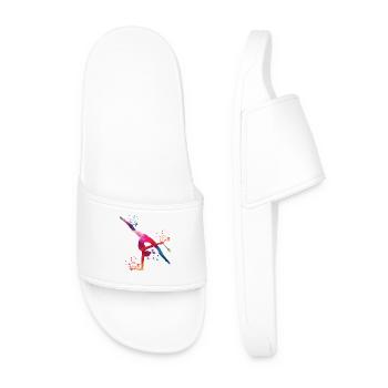 Gymnaste avec massues Gymnastique rythmique - Claquettes Homme - blanc - Devant