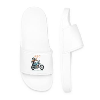 Motocyclette Toujours Pieds Nus N° 2 - Claquettes Homme - blanc - Devant