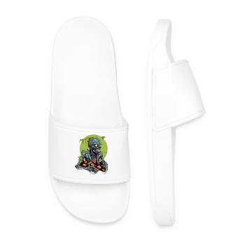 Halloween - Zombie - Horror - Witch - Men’s Pool Sliders - white - Front
