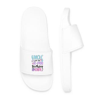 Uncle Of The K Pop Birthday Girl - Men’s Pool Sliders - white - Front