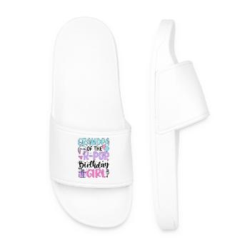 Grandpa Of The K Pop Birthday Girl - Men’s Pool Sliders - white - Front